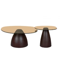 Stolik kawowy Brix Mylon 50 cm Brązowy*LF-Design