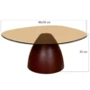 Stolik kawowy Brix Mylon 86 cm Burgundowy*LF-Design New
