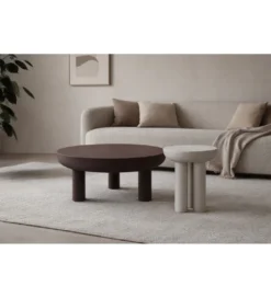 Stolik kawowy BRIX NIKO 85 cm brązowy*LF-Design Hot