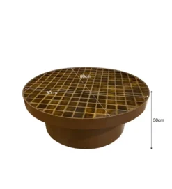 Stolik kawowy BRIX TYLO 80 cm brązowy ceramika*LF-Design Best