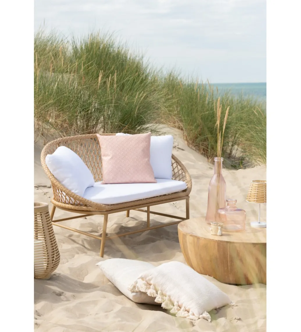 Stolik kawowy CAMILLE 88 cm drewno mango naturalny*J-Line Discount