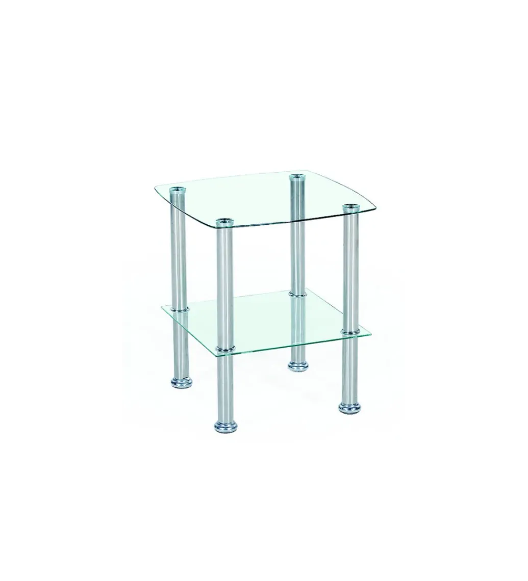 Stolik kawowy CANARIA 45 cm transparentny*Halmar Best