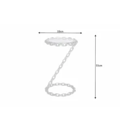Stolik kawowy CATENA 33 cm srebrny*Invicta Interior Hot