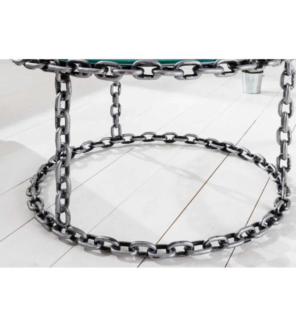 Stolik kawowy CATENA 65 cm srebrny*Invicta Interior Clearance