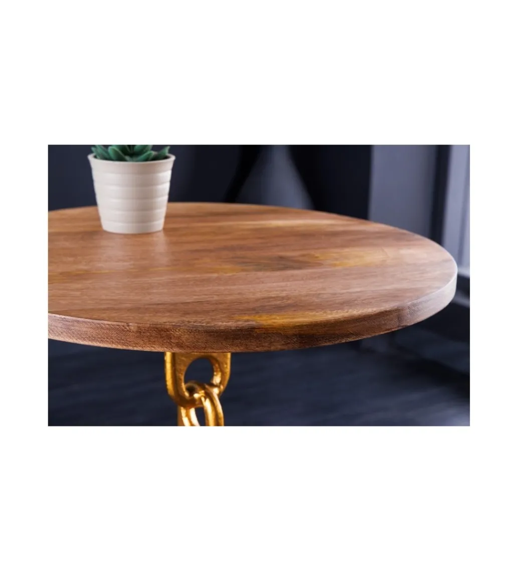 Stolik kawowy CATENA II 38 cm złoty*Invicta Interior Outlet
