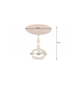 Stolik kawowy CATENA II 38 cm złoty*Invicta Interior Outlet