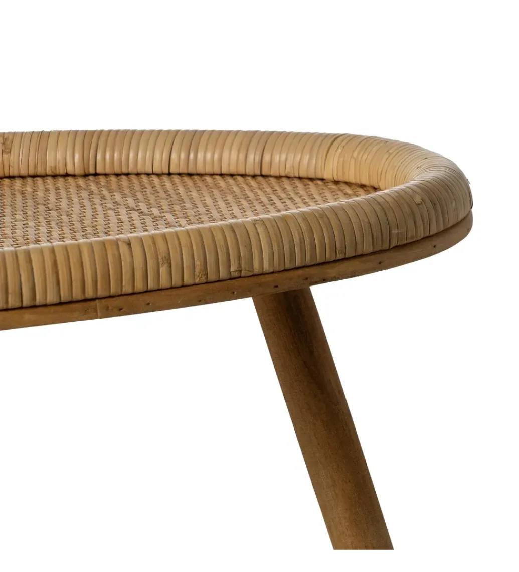 Stolik kawowy CENTRO 77 cm ratan*Zona-Design Discount
