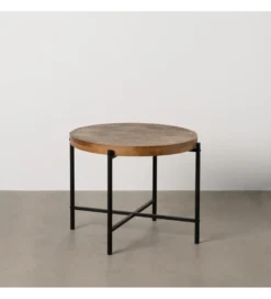 Stolik kawowy CHERAN 69 cm naturalny czarny*Zona-Design Online