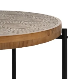 Stolik kawowy CHERAN 69 cm naturalny czarny*Zona-Design Online