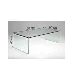 Stolik kawowy Clear Club Basic 120 cm x 40 cm*KARE Outlet