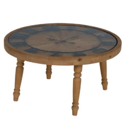 Stolik kawowy CLOCKY 80 cm drewno jodła*Zona-Design Online