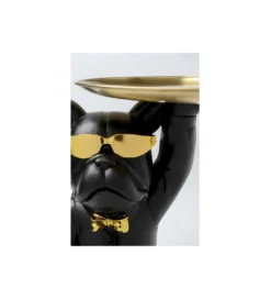 Stolik kawowy COOL BULLDOG TRAY 34 cm czarny*KARE New