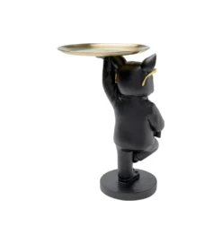 Stolik kawowy COOL BULLDOG TRAY 34 cm czarny*KARE New