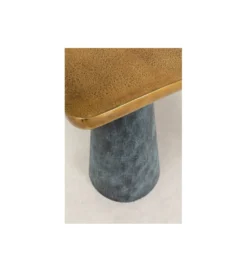 Stolik kawowy Cora 35 cm złoto szary*KARE