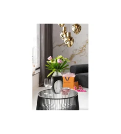 Stolik kawowy CORINNE 80 cm czarny*KARE Hot