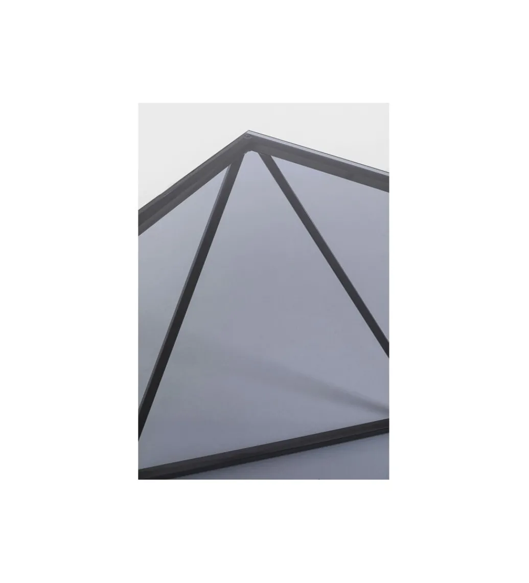 Stolik kawowy CRISTALLO 80 cm czarny grafit*KARE New