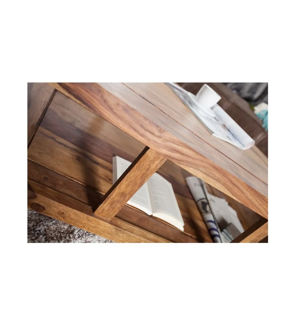 Stolik kawowy Curved 100 cm drewno Sheesham*Invicta Interior Outlet