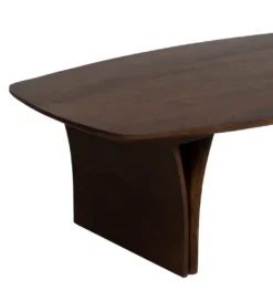 Stolik kawowy CUTYK 130 cm drewno akacja brązowe*Zona-Design Clearance