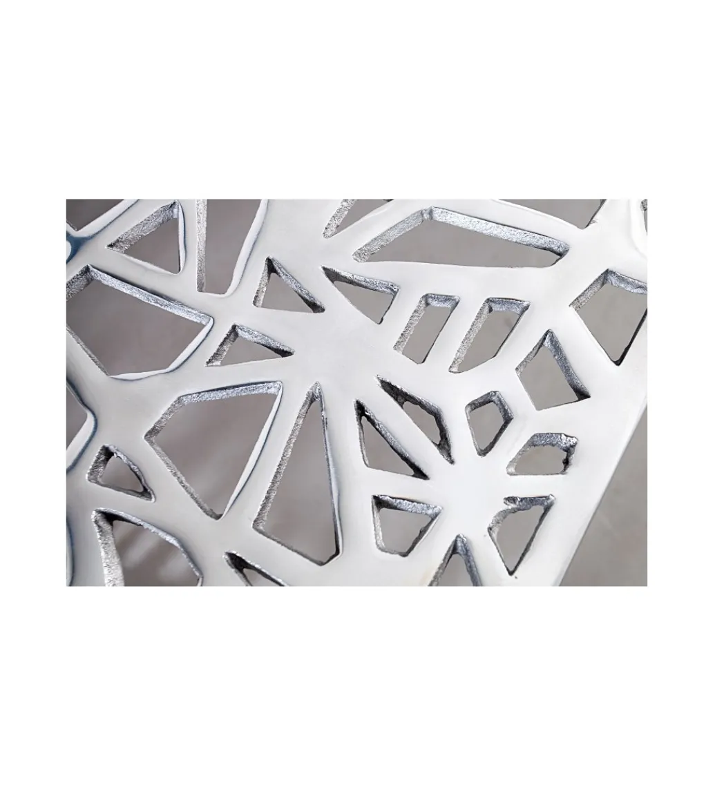 Stolik kawowy DELICADO Abstract 60 cm srebrny*Invicta Interior Discount