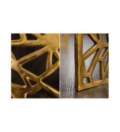Stolik kawowy DELICADO Abstract 60 cm złoty*Invicta Interior Clearance