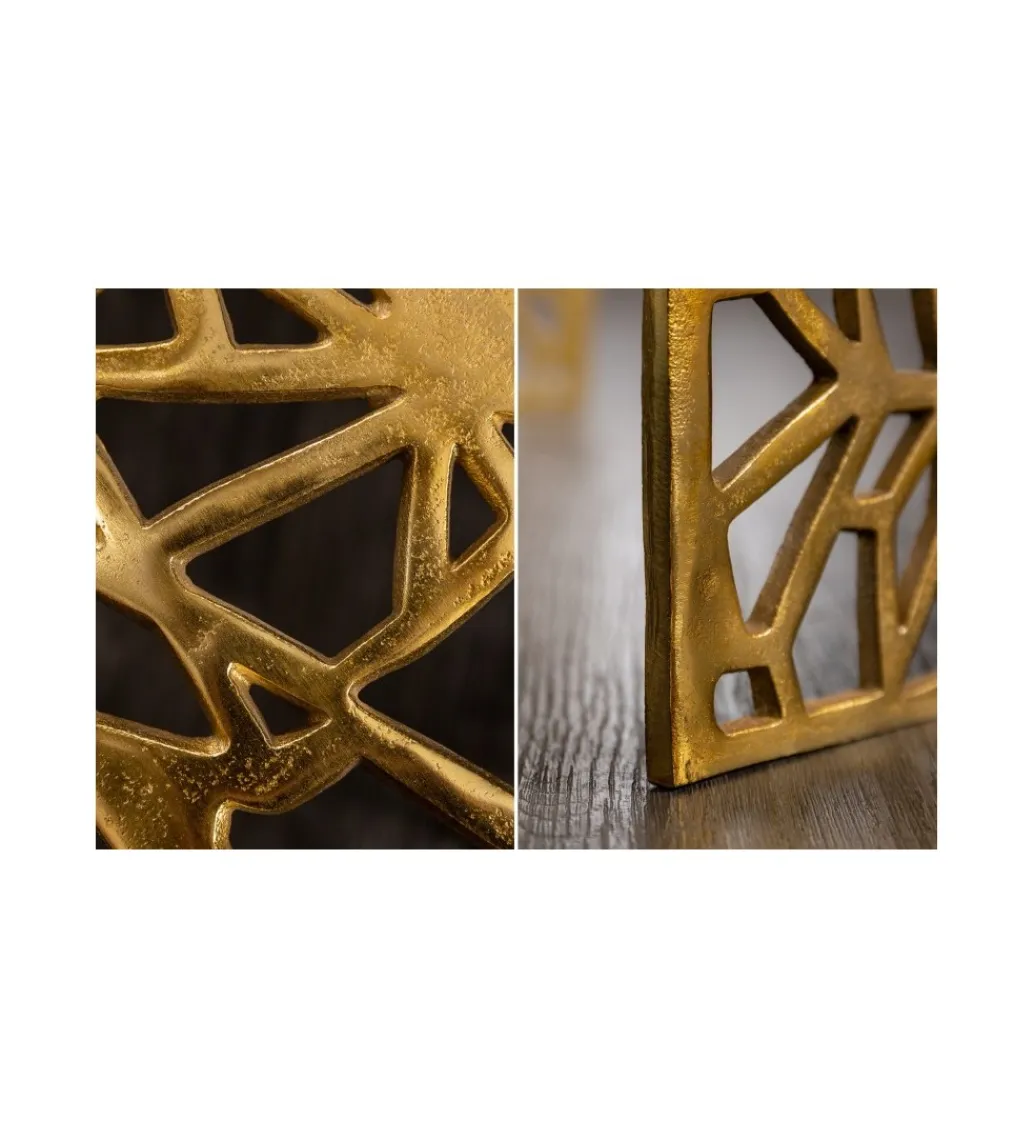 Stolik kawowy DELICADO Abstract 60 cm złoty*Invicta Interior Clearance