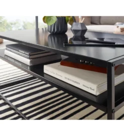 Stolik kawowy DEMIT 100 cm czarny*WOHNLING, GERMANY Best