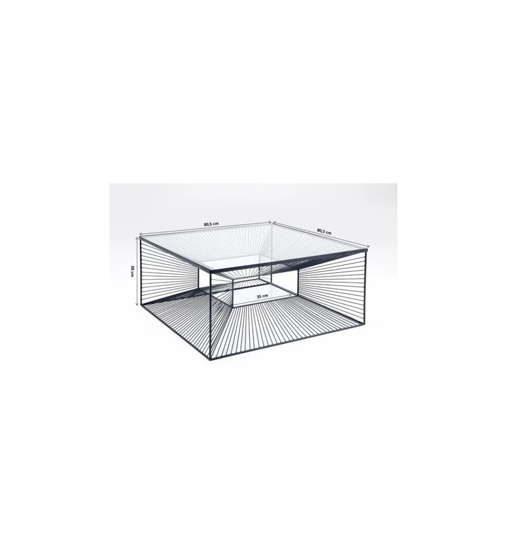 Stolik kawowy DIMENSION 80 cm czarny*KARE
