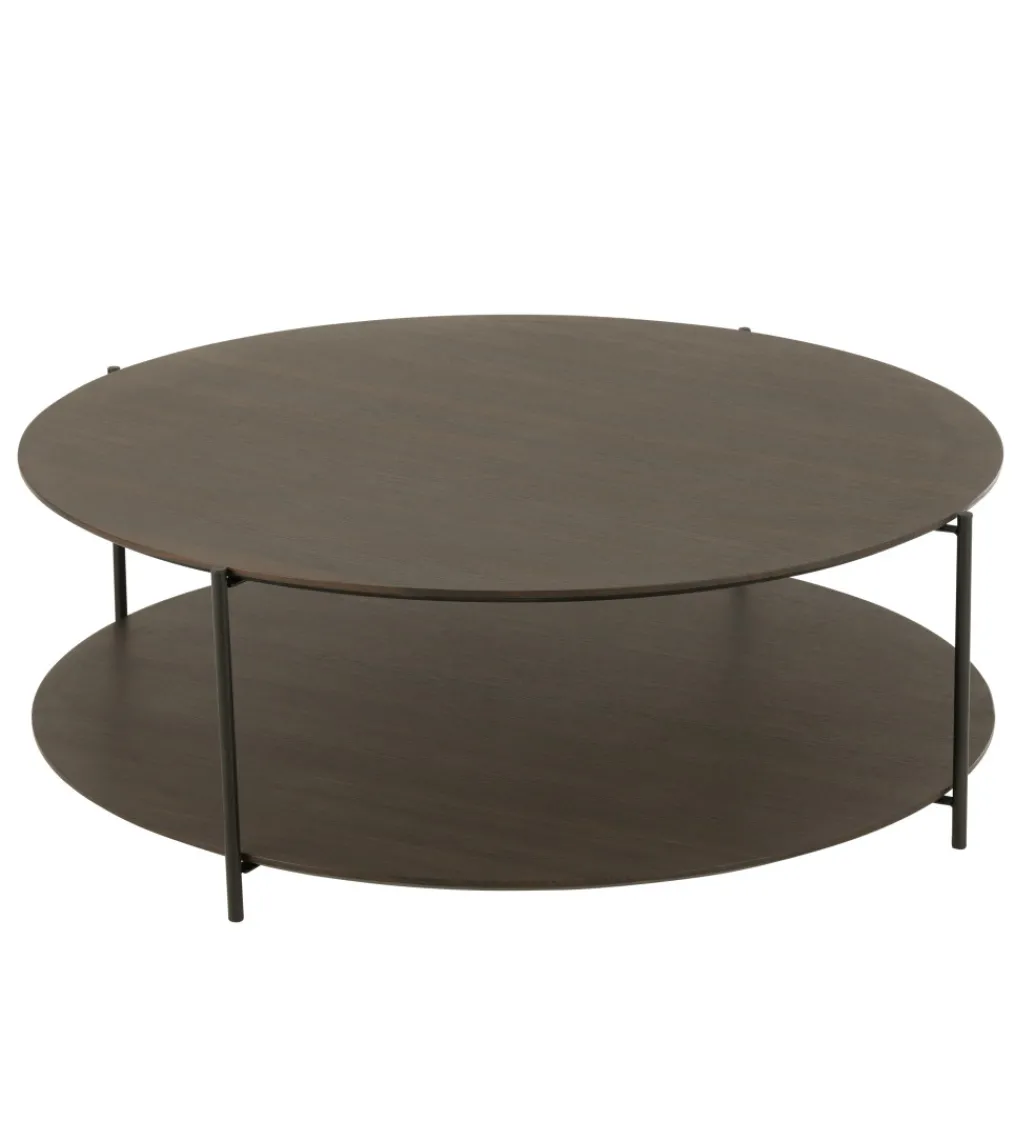 Stolik kawowy DOMERESU 113 cm ciemno brązowy*J-Line Clearance