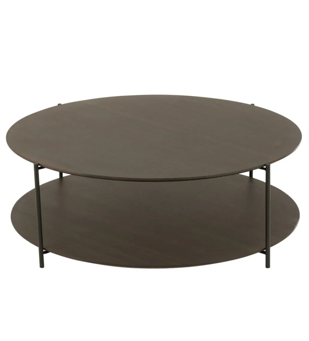 Stolik kawowy DOMERESU 113 cm ciemno brązowy*J-Line Clearance