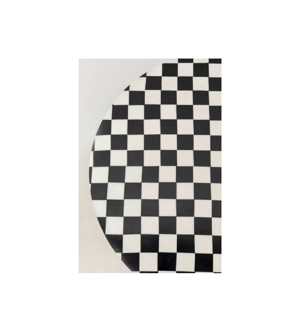 Stolik kawowy DOMERO CHESS 25 cm czarno biały*KARE Clearance