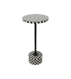 Stolik kawowy DOMERO CHESS 25 cm czarno biały*KARE Clearance