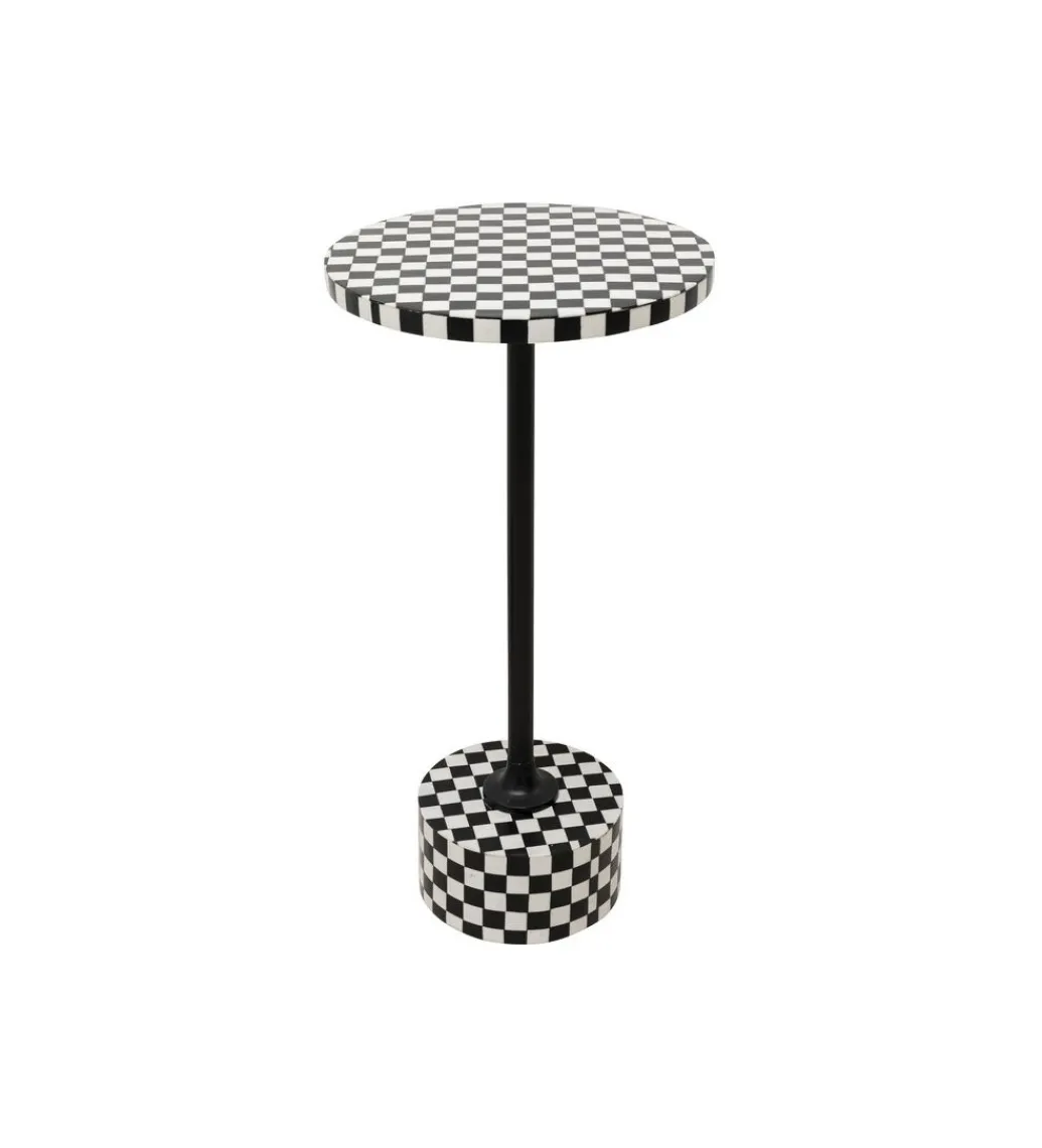 Stolik kawowy DOMERO CHESS 25 cm czarno biały*KARE Clearance