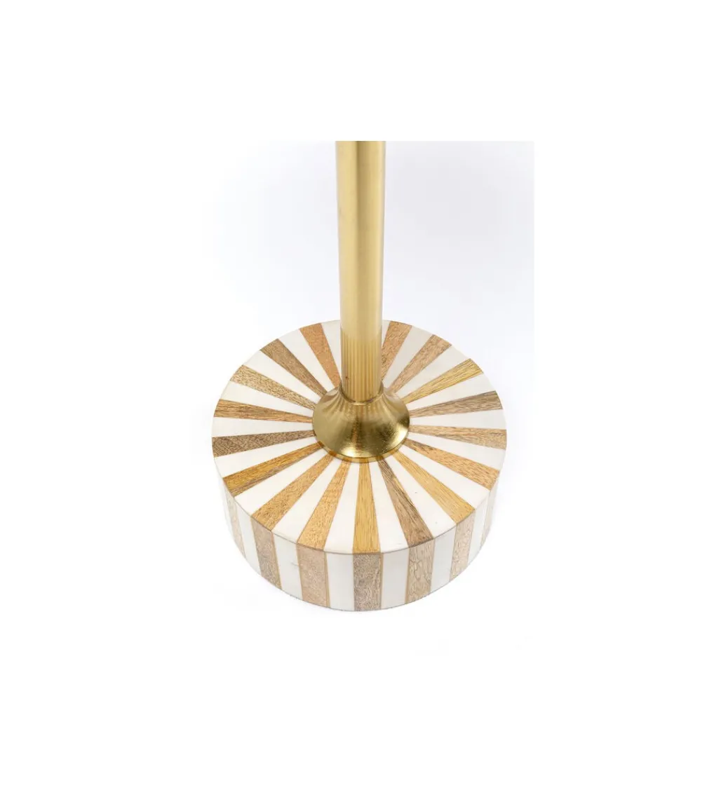 Stolik kawowy Domero Cirque 40 cm złoto biały*KARE Outlet
