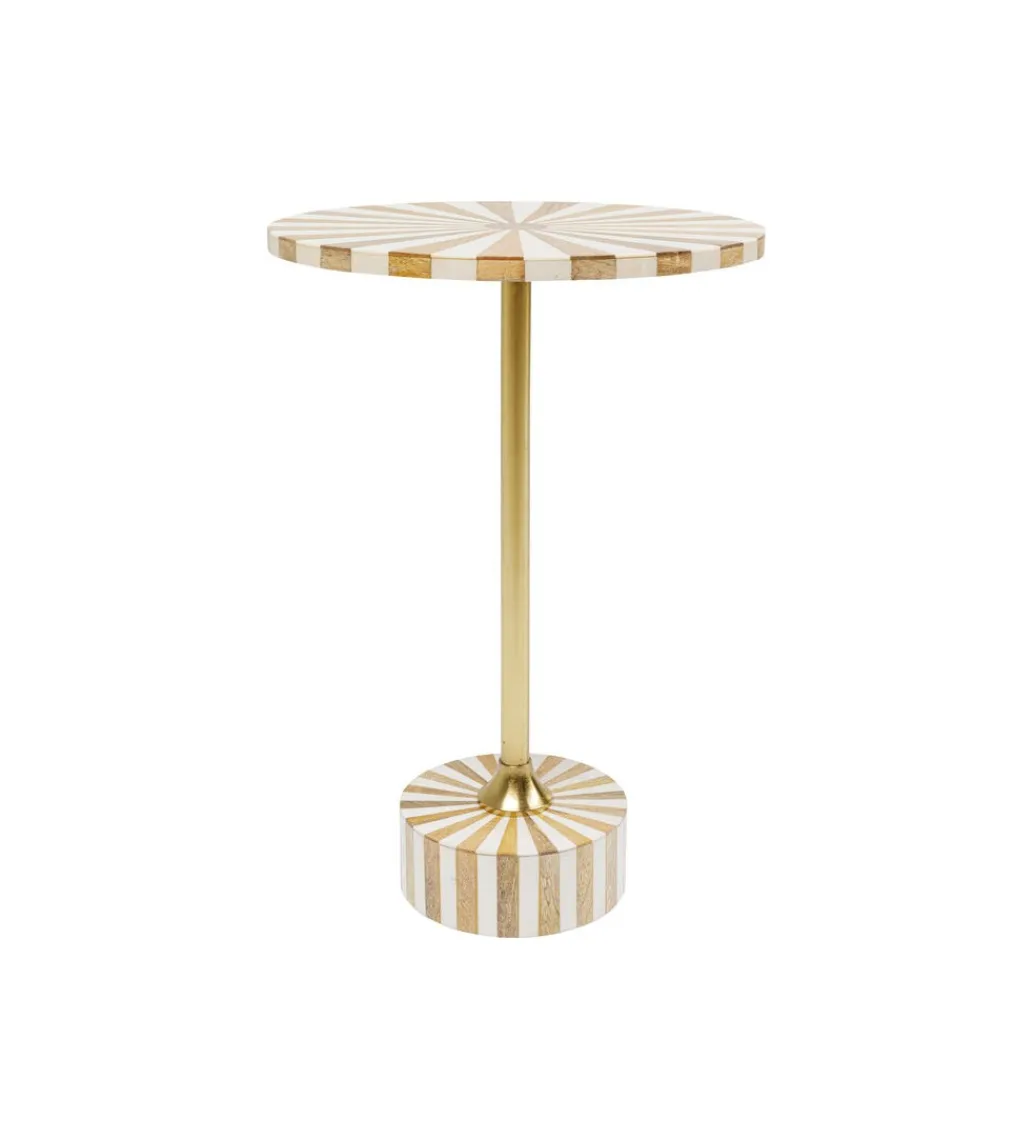 Stolik kawowy Domero Cirque 40 cm złoto biały*KARE Outlet