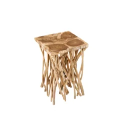 Stolik kawowy DRIFTWOOD 40 cm drewno teak naturalny*Invicta Interior Outlet