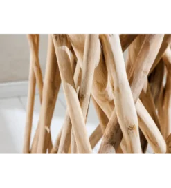 Stolik kawowy DRIFTWOOD 40 cm drewno teak naturalny*Invicta Interior Outlet