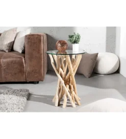 Stolik kawowy Driftwood 35 cm naturalny*Invicta Interior Hot