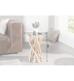 Stolik kawowy Driftwood 35 cm naturalny*Invicta Interior Hot