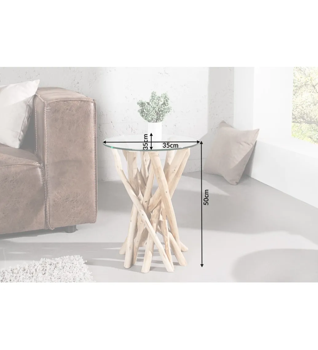 Stolik kawowy Driftwood 35 cm naturalny*Invicta Interior Hot