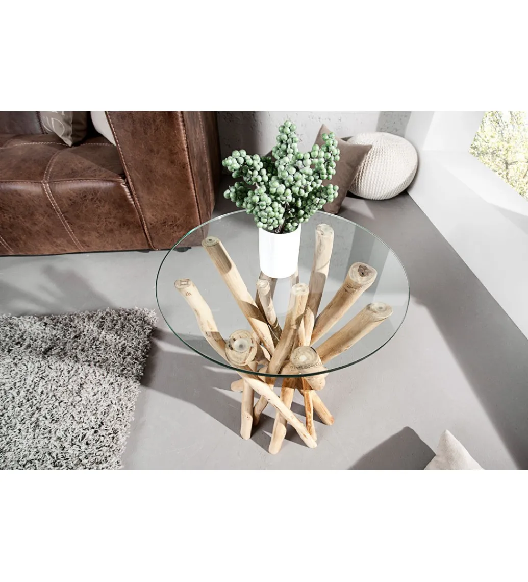 Stolik kawowy Driftwood 35 cm naturalny*Invicta Interior Hot