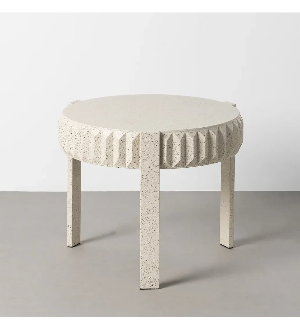 Stolik kawowy EDARNI 64 cm efekt terrazzo*Zona-Design Best