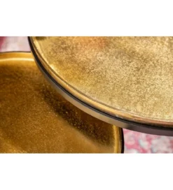 Stolik kawowy Elements Oriental zestaw 2 w kolorze złotym*Invicta Interior Sale