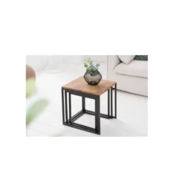 Stolik Kawowy Elements Zestaw Trzech Sheesham*Invicta Interior Discount