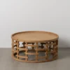 Stolik kawowy EMANEL 80 cm drewno jodła*Zona-Design Best