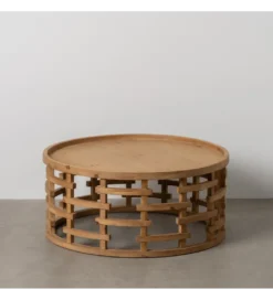 Stolik kawowy EMANEL 80 cm drewno jodła*Zona-Design Best