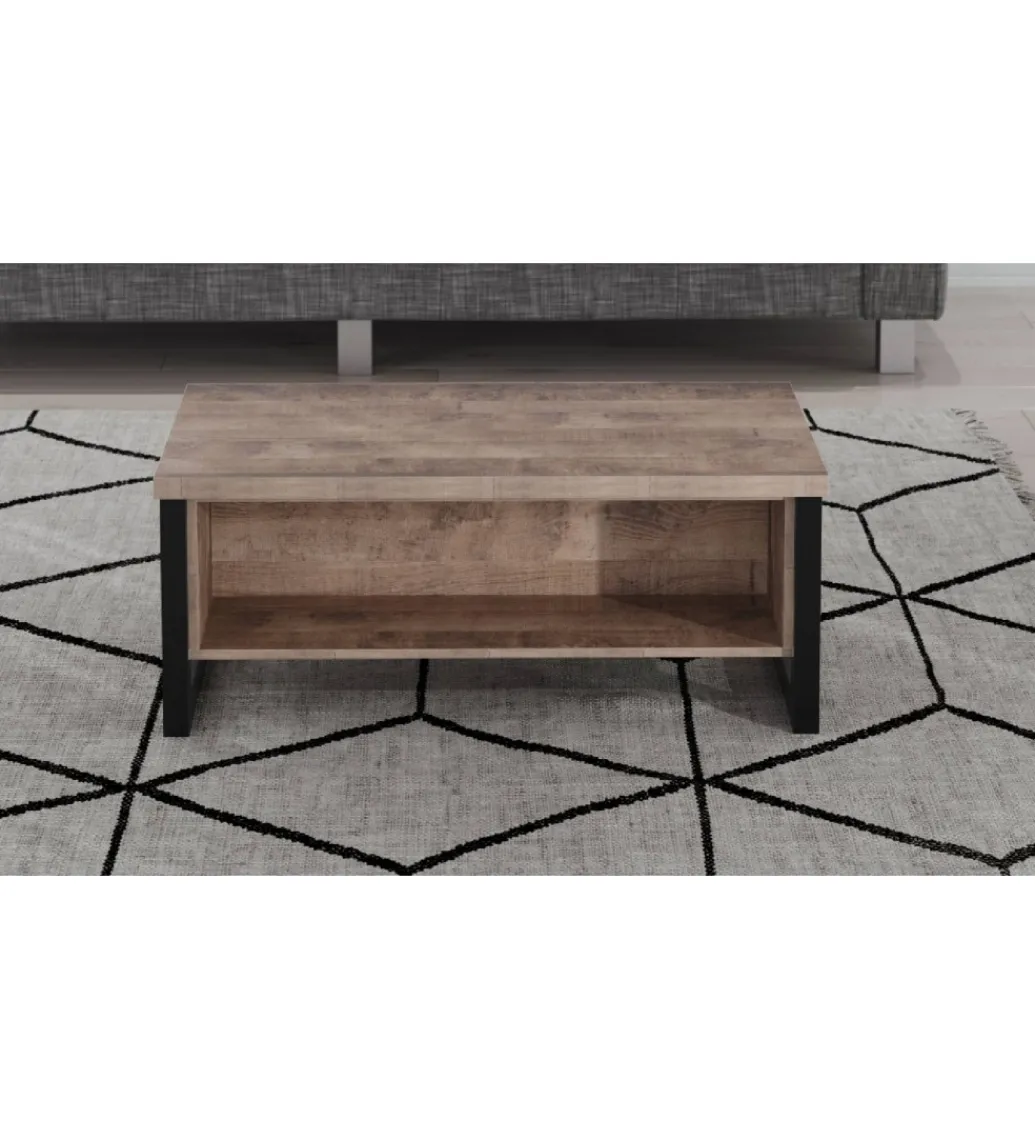Stolik kawowy EMILE 110 cm w optyce dąb tytoniowo-brązowy*MCA Clearance
