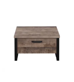 Stolik kawowy EMILE 80 cm w optyce dąb tytoniowo-brązowy*MCA Discount