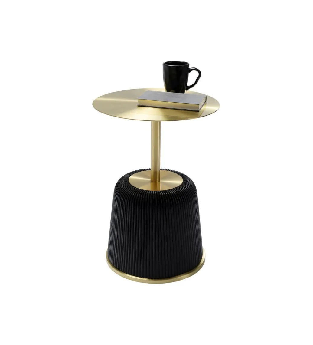 Stolik kawowy Endless Vegas 40 cm złoto czarny*KARE Best