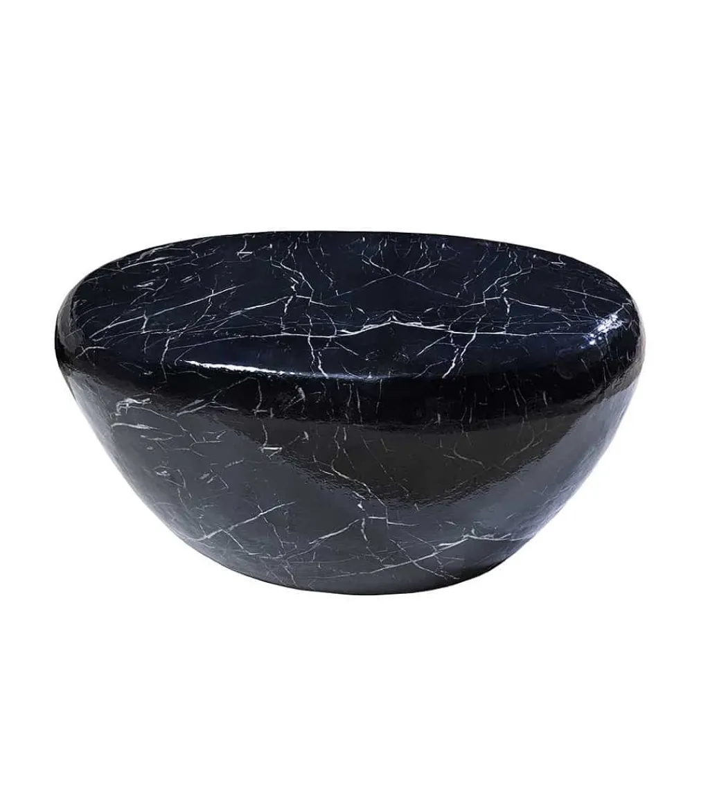 Stolik kawowy EROCK 75 cm w optyce czarnego marmuru*Invicta Interior - przedsprzedaż Sale