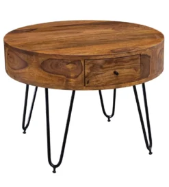 Stolik kawowy ESPERIA 60 cm drewno sheesham*WOHNLING, GERMANY Best